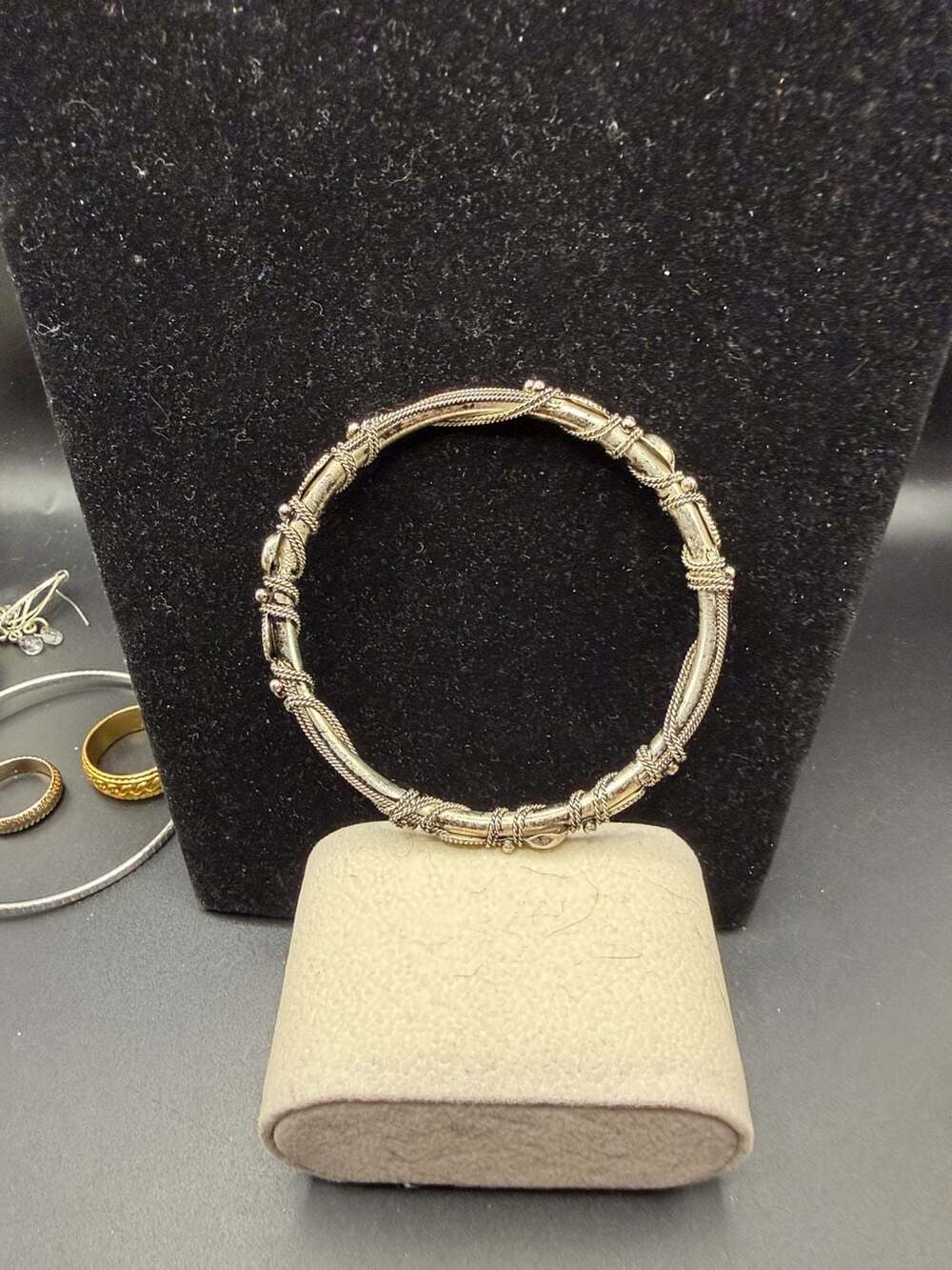 Vintage SilverTone Tribal Wire Wrap Chains Design 7.6” Ornate ...,